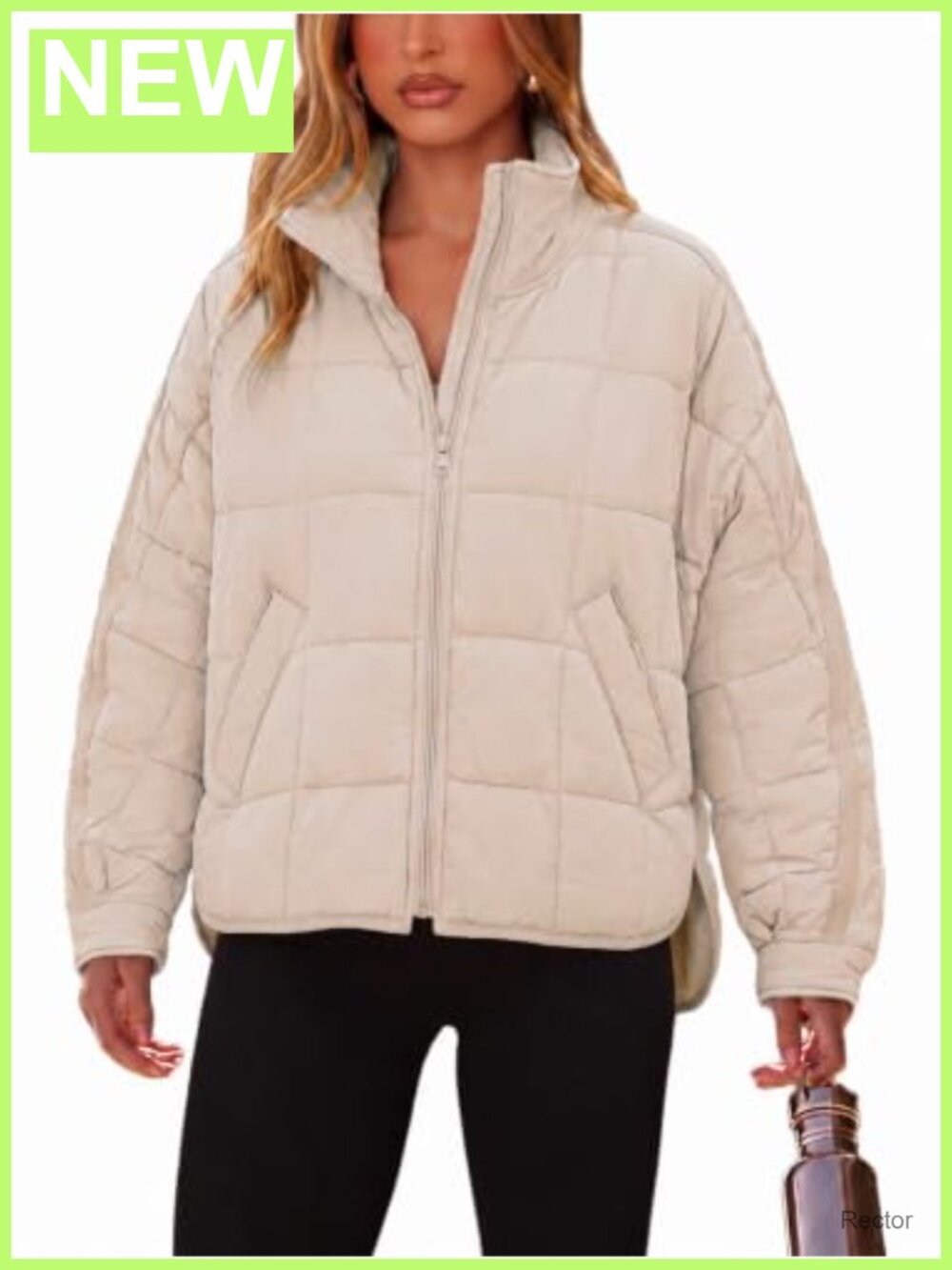 Womens Lightweight Quilted Puffer Jacket Casual Padded Coat